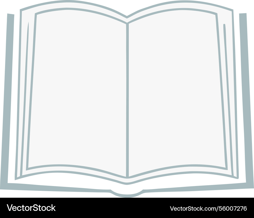 Open book icon simple design for reading Vector Image