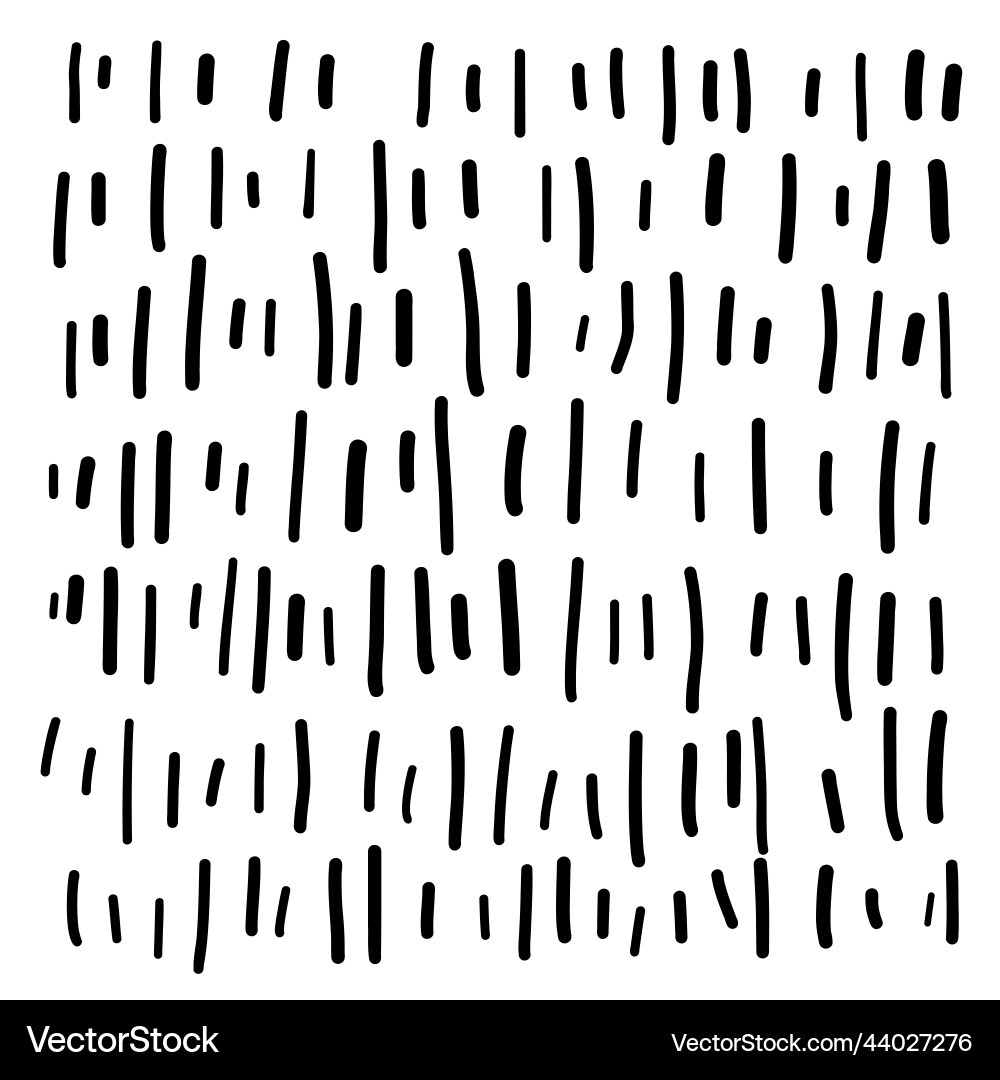 Short vertical dashes of different size Vector Image