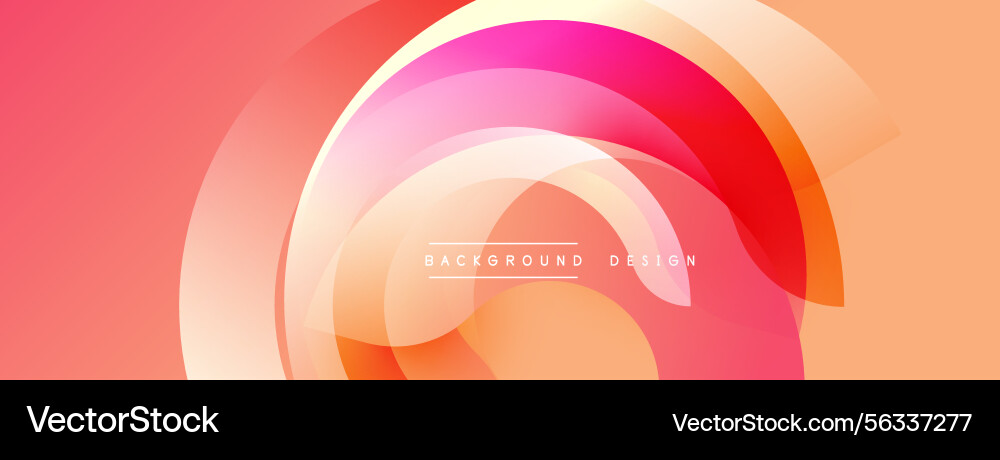 Abstract design features overlapping circular Abstract design features overlapping circular vector image