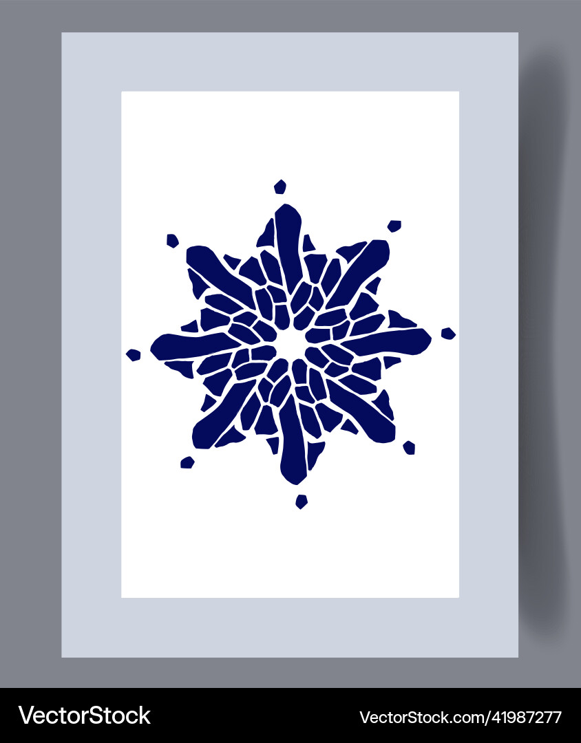 Abstract Scandinavian Print Set vector image