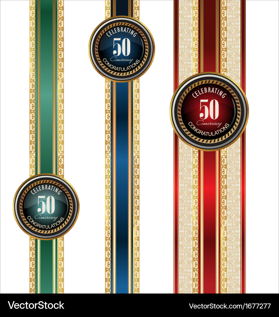 Celebration Anniversary Banner Vector Image