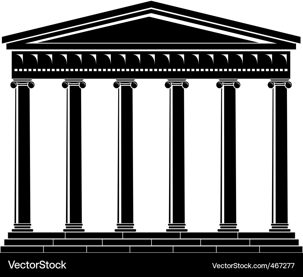 Classical Portico Architecture vector image