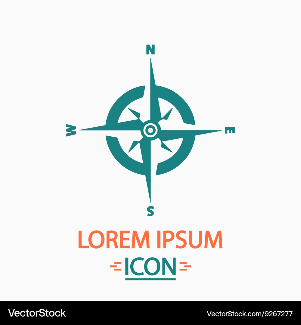 Compass computer symbol Vector Image