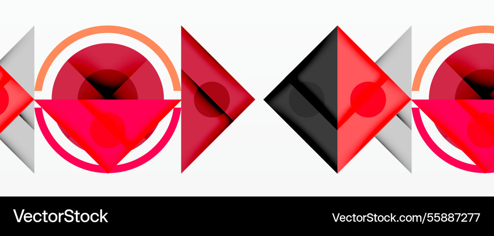 Geometric abstract design with layered triangles Geometric abstract design with layered triangles vector image