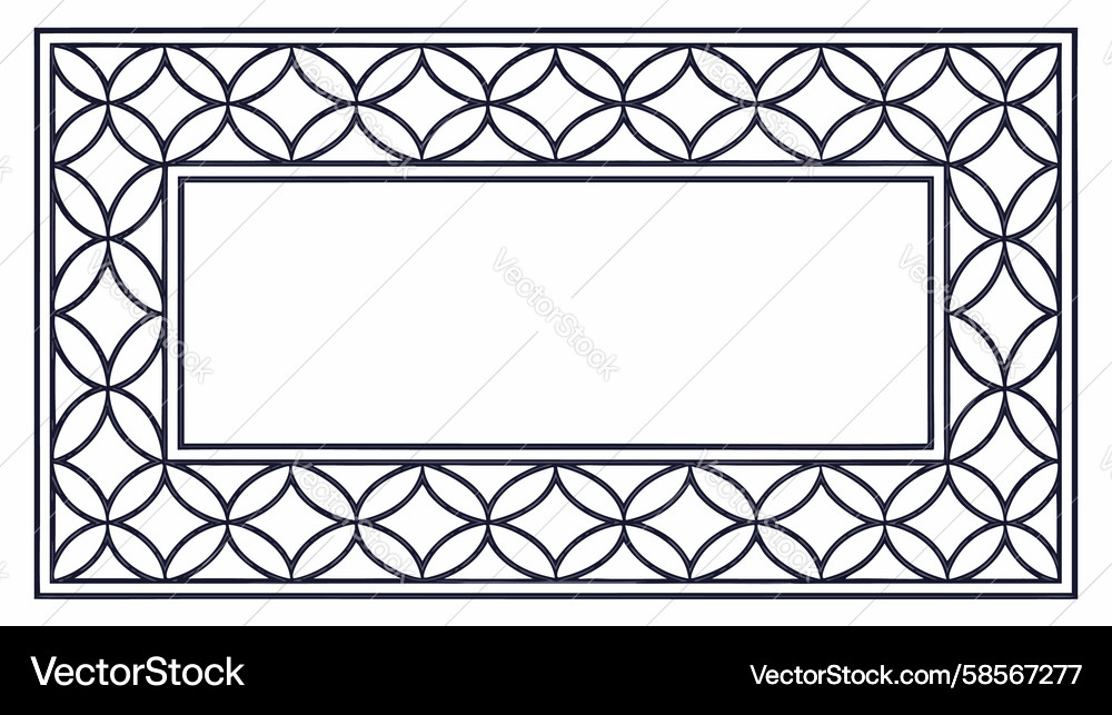 Geometric Frame Pattern Vector Image