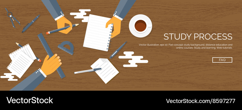 Modern Learning Concepts Vector Image