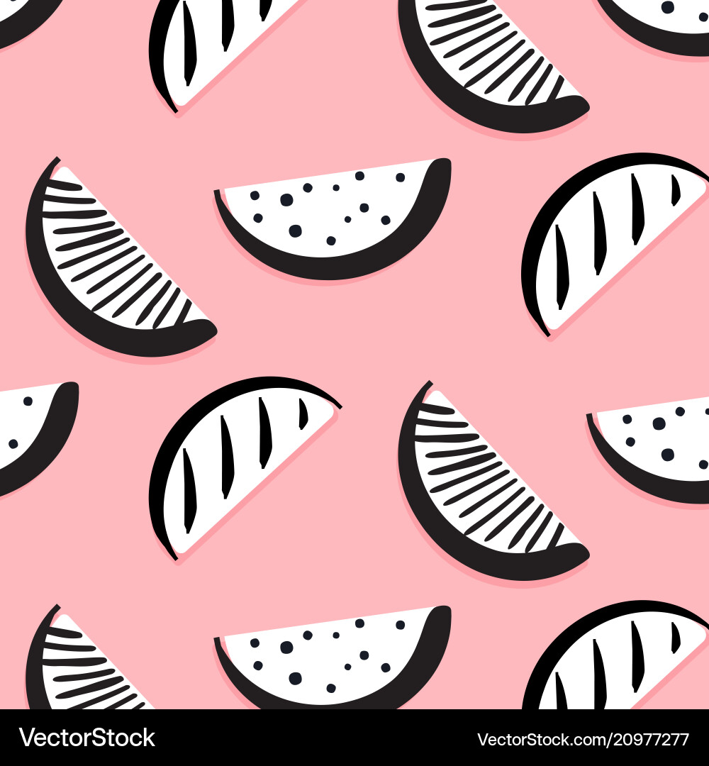 Watermelon Slice Pattern vector image