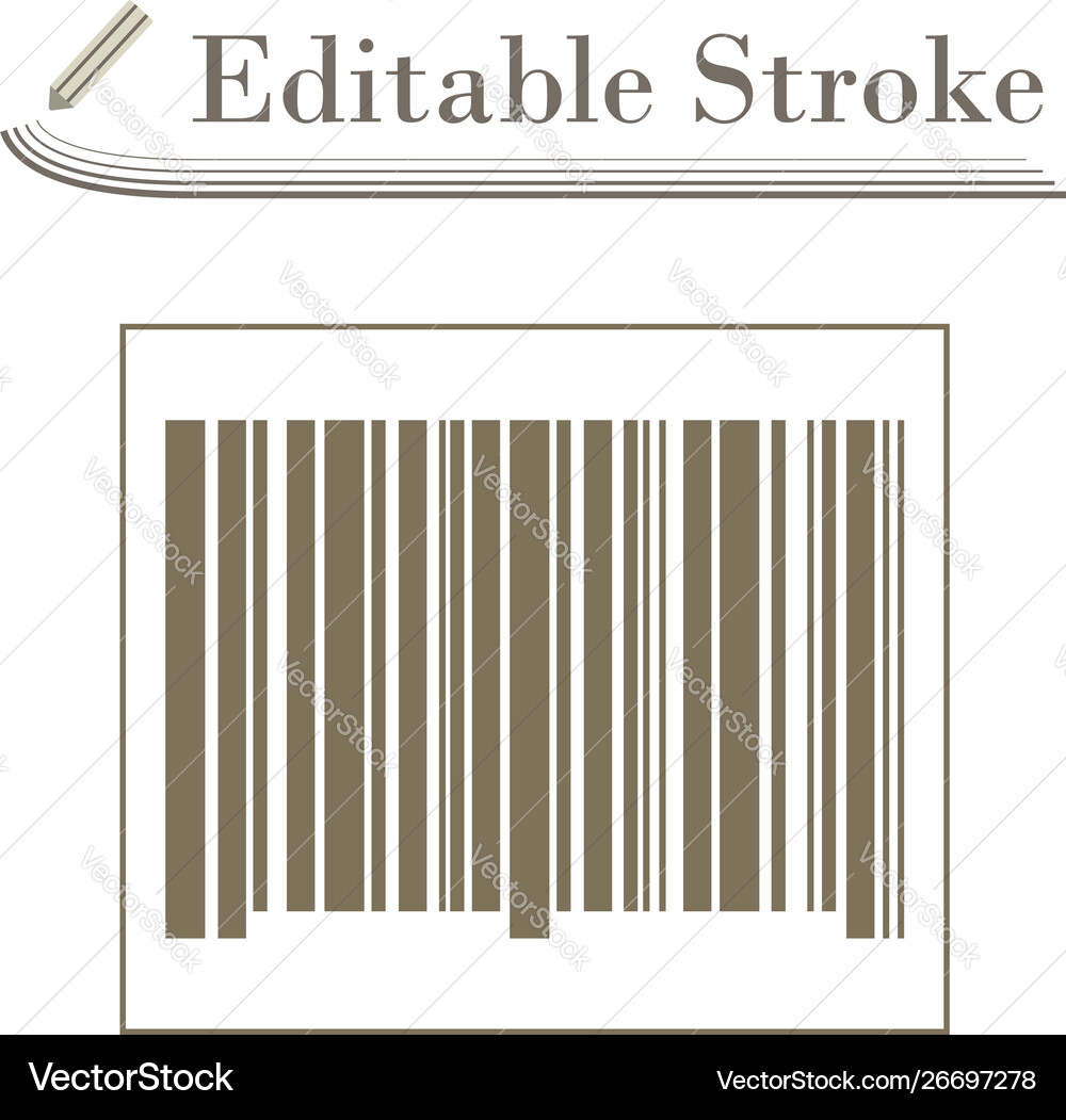 Bar code icon Bar code icon vector image