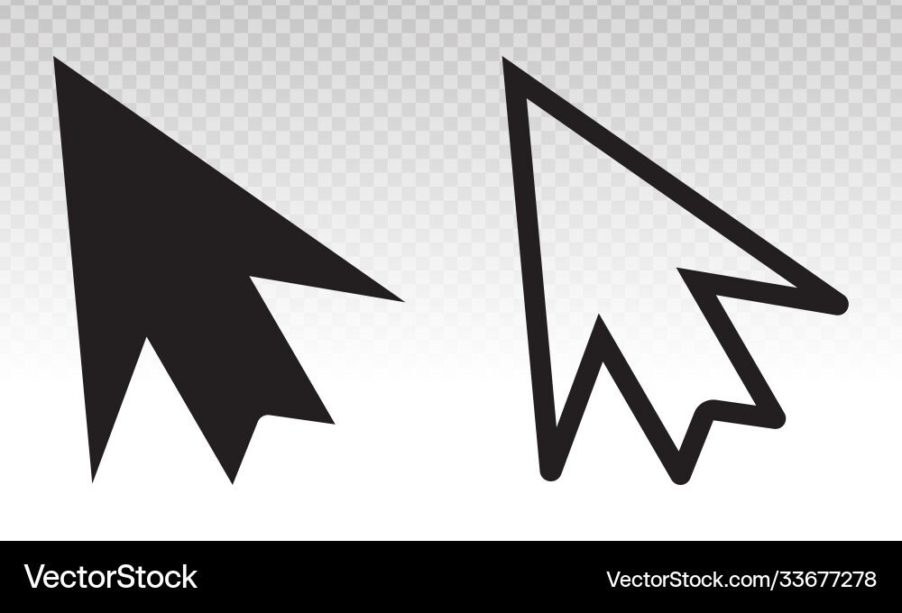 Computer mouse cursor arrow icons for apps Computer mouse cursor arrow icons for apps vector image