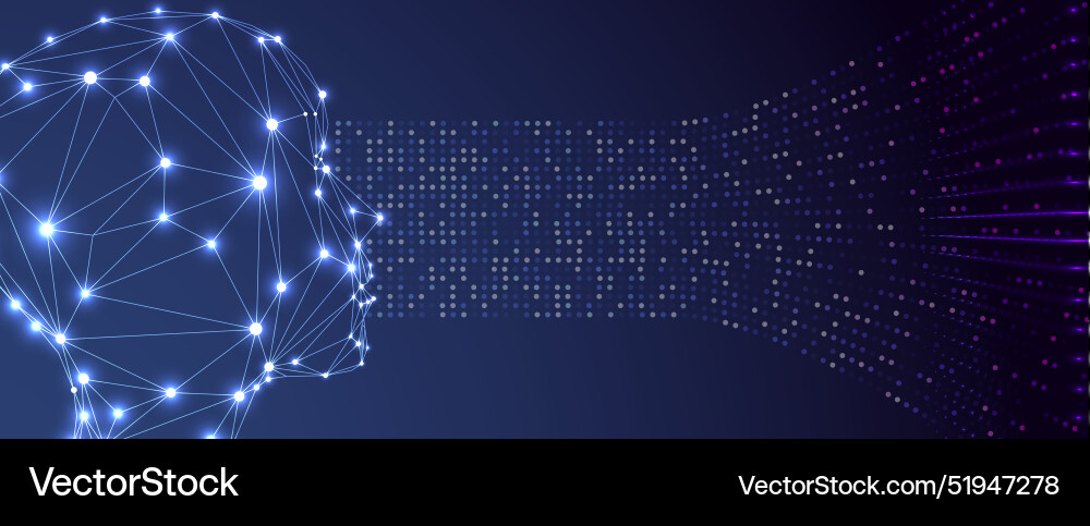 Neural network concept connected cells with links Neural network concept connected cells with links vector image