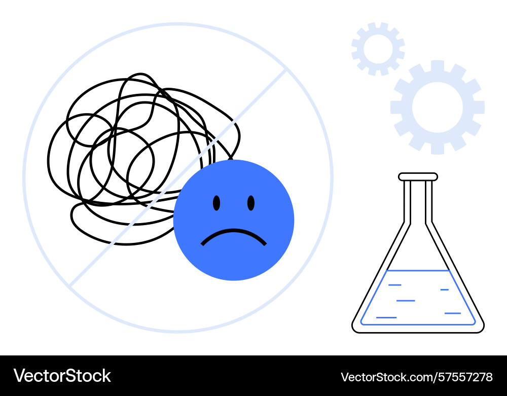 Overcoming confusion with science and problem Overcoming confusion with science and problem vector image