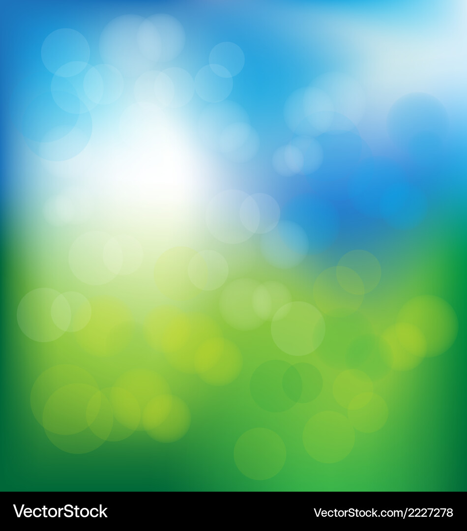 Spring Bokeh Background vector image