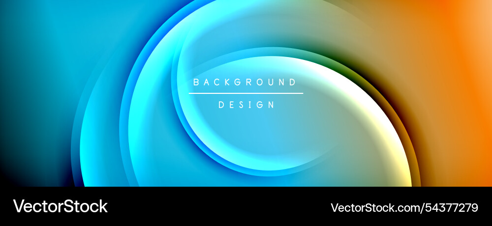Bright rainbow style color gradient with curve Vector Image