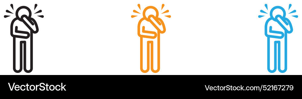 Nausea icon logo set collection for web app ui Nausea icon logo set collection for web app ui Vector Image