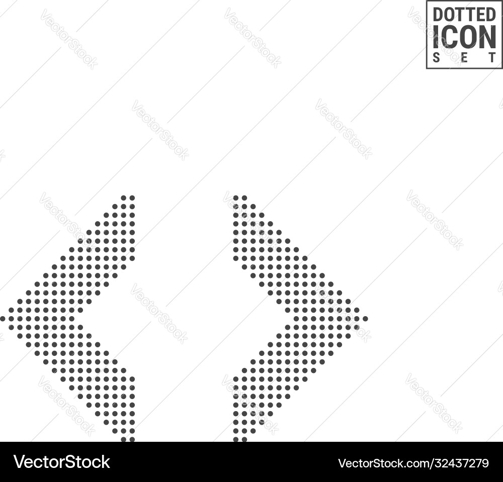 Operators symbols dot pattern icon greater than Operators symbols dot pattern icon greater than vector image