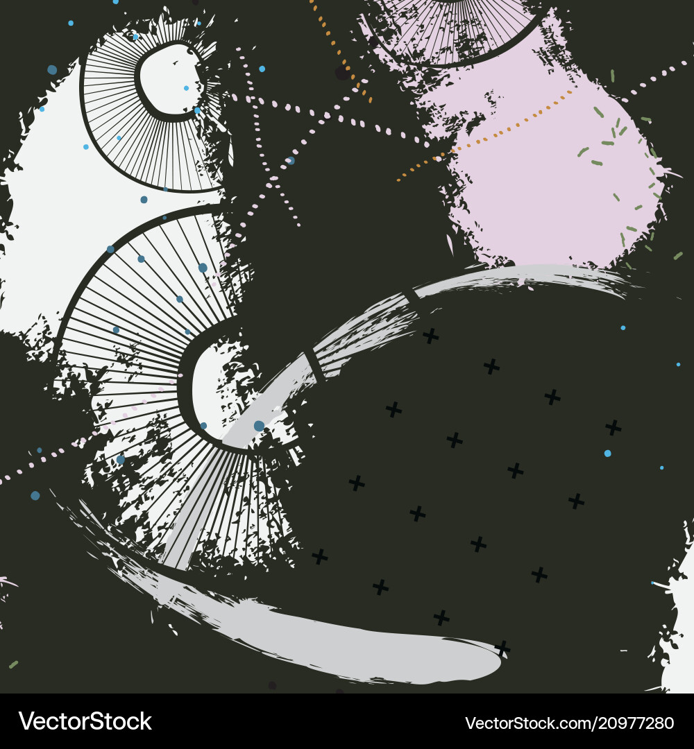Abstract Brushstroke Pattern Vector Image