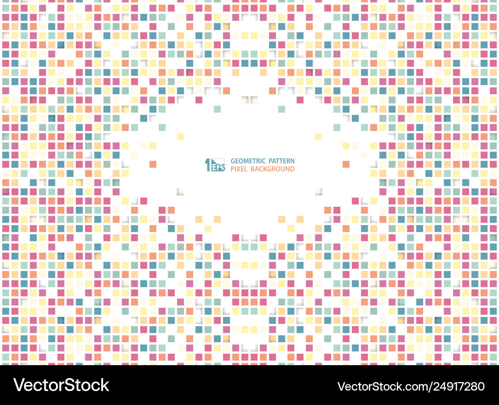 Abstract colorful square box cube pattern Abstract colorful square box cube pattern vector image