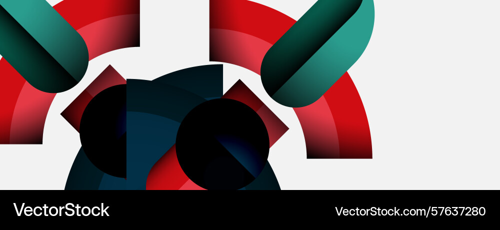 Abstract shapes overlap creating dynamic Abstract shapes overlap creating dynamic Vector Image