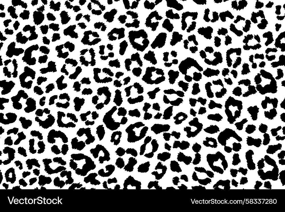 White Leopard Print Seamless Pattern Vector Image