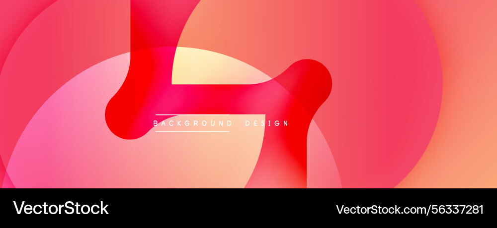 Abstract fluid shapes overlap creating dynamic Abstract fluid shapes overlap creating dynamic Vector Image