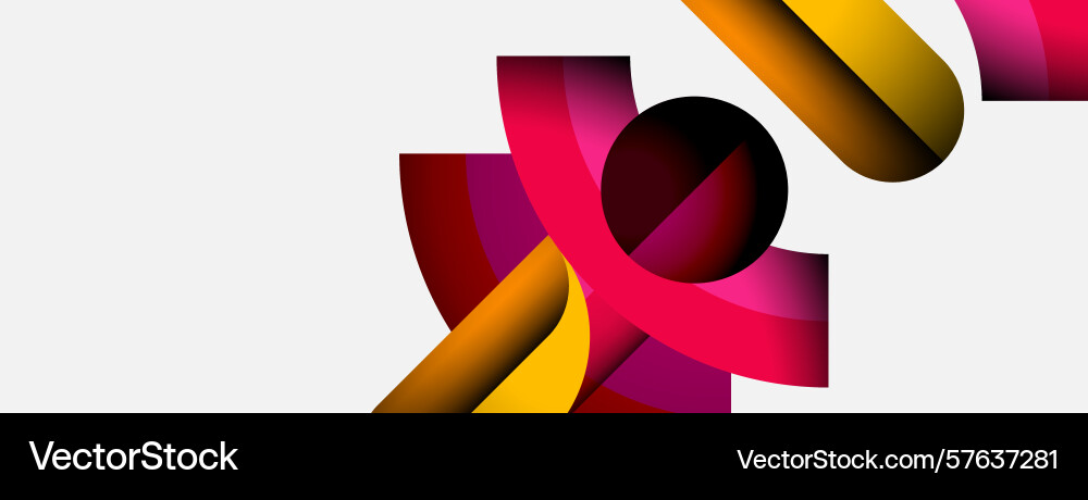 Abstract shapes overlap creating dynamic Abstract shapes overlap creating dynamic Vector Image