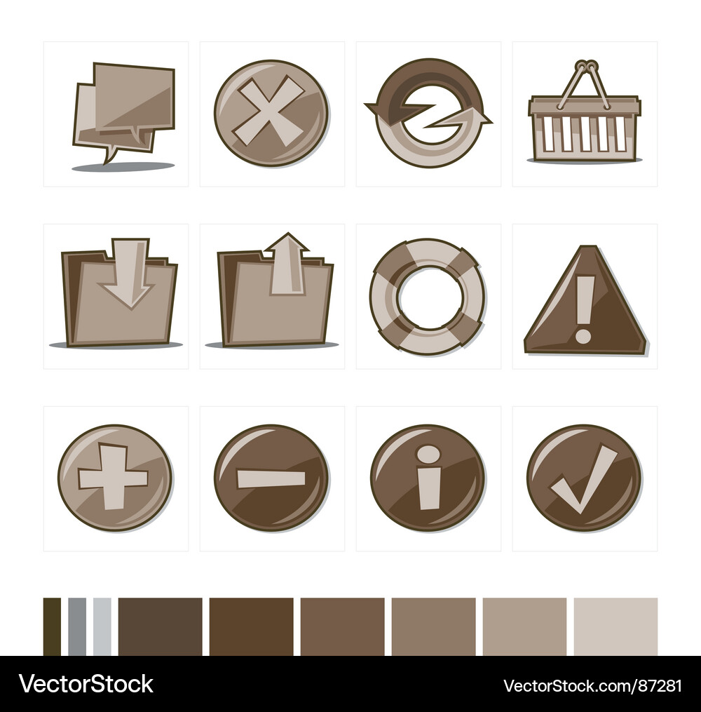 Web icons Vector Image