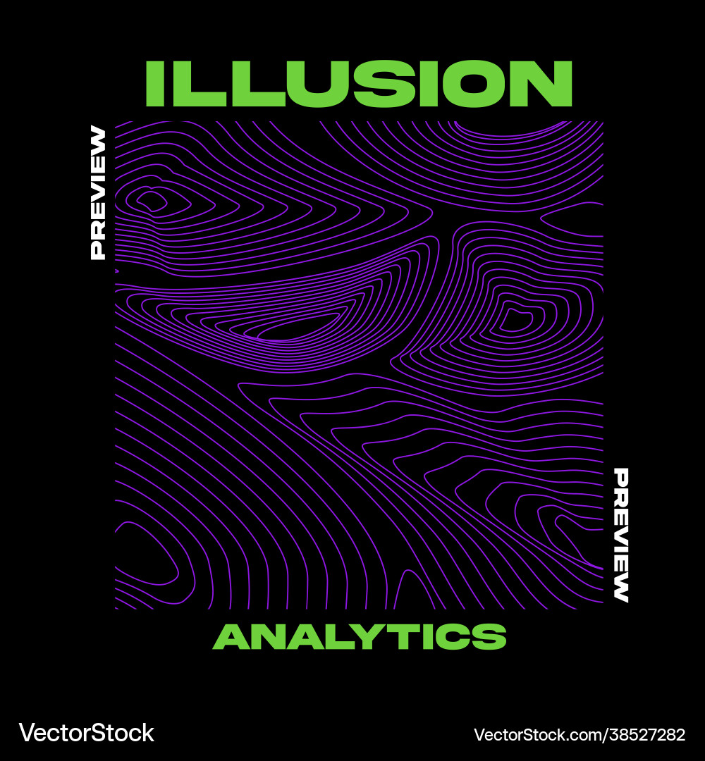 Abstract Distorted Lines vector image