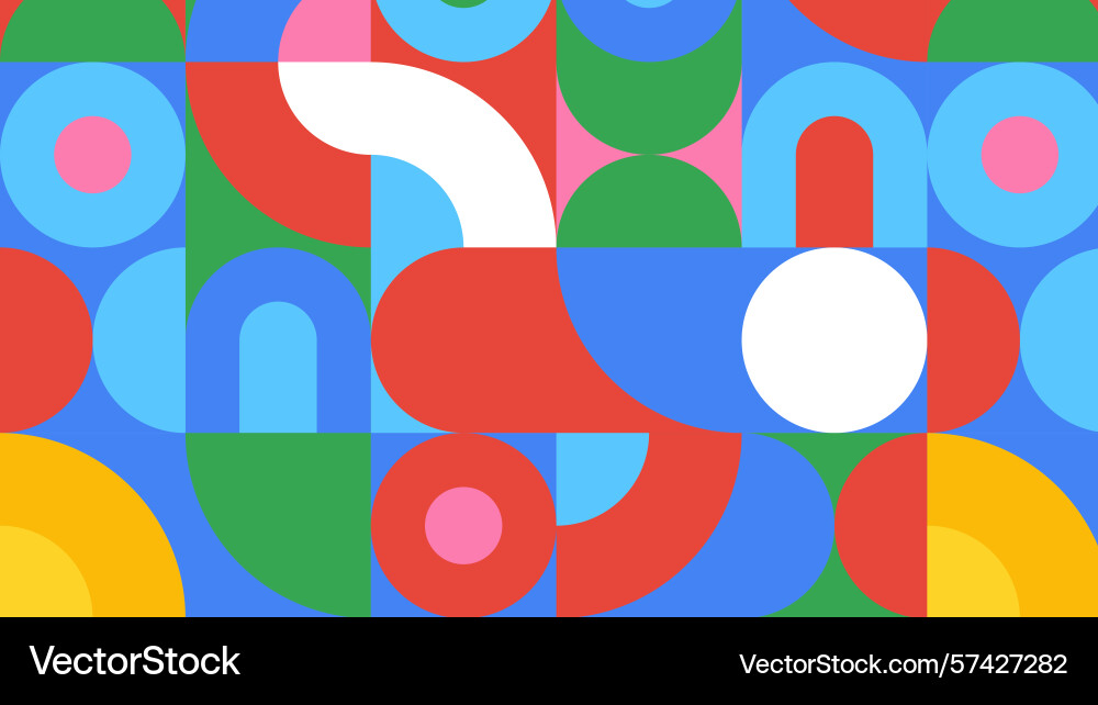 Fun abstract blocks background Vector Image