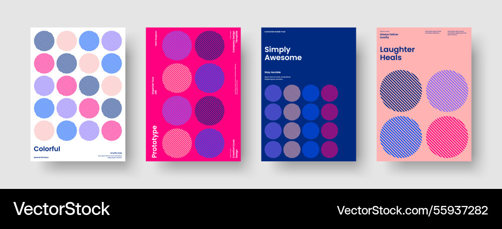 Isolated banner layout abstract report template Vector Image