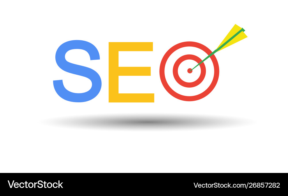 Seo flat design modern banner Seo flat design modern banner vector image