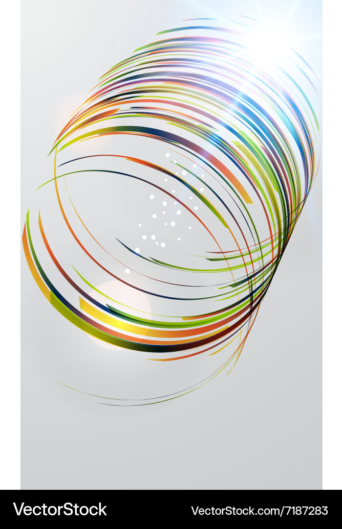 Abstract background with round shapes vector image
