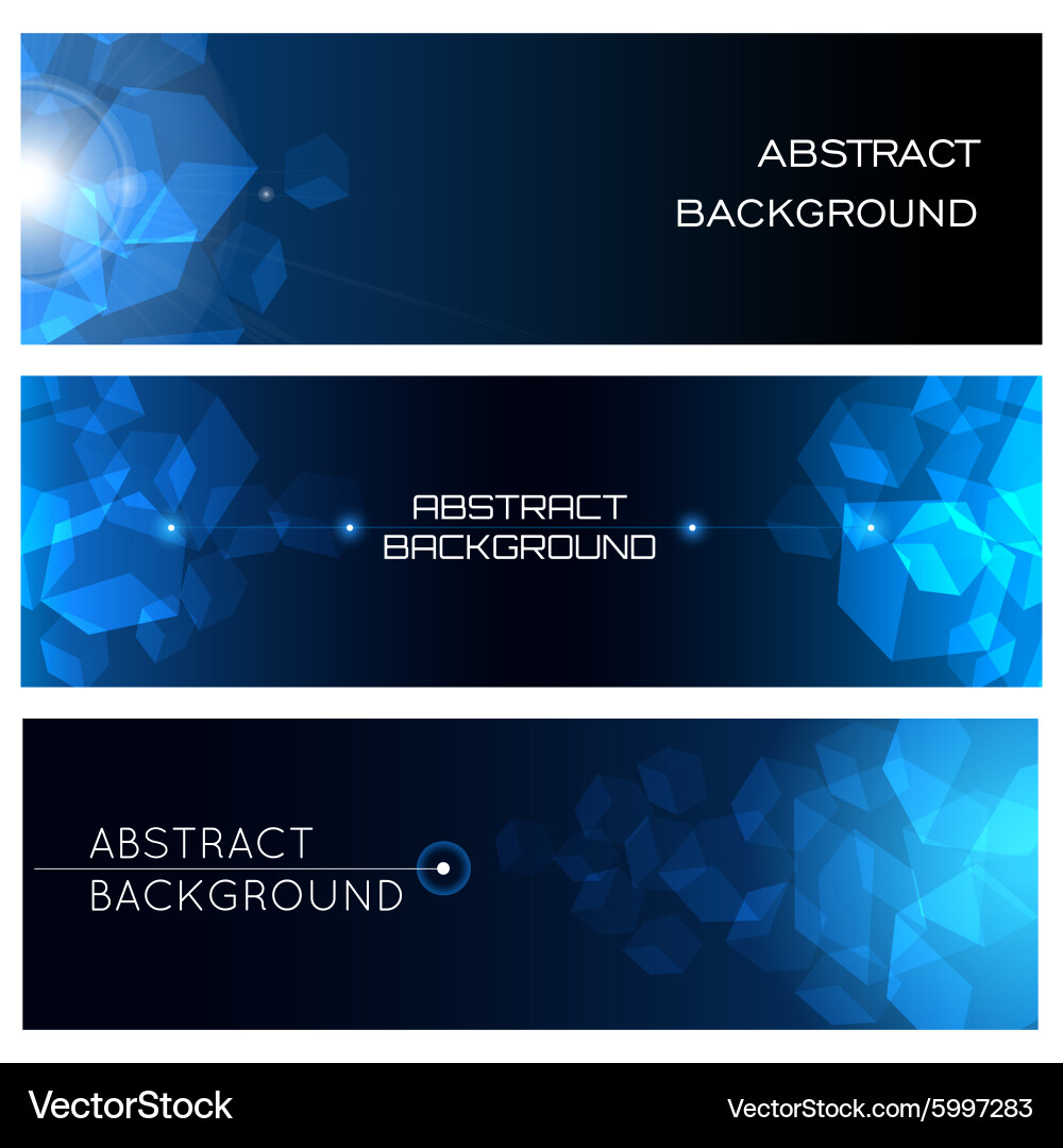 Abstract horizontal background set vector image