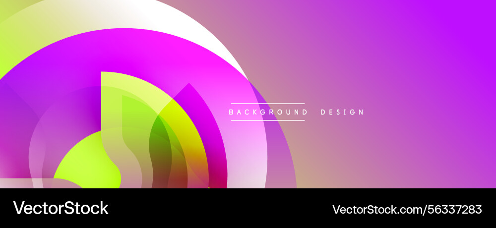 Abstract vibrant design features overlapping Abstract vibrant design features overlapping vector image