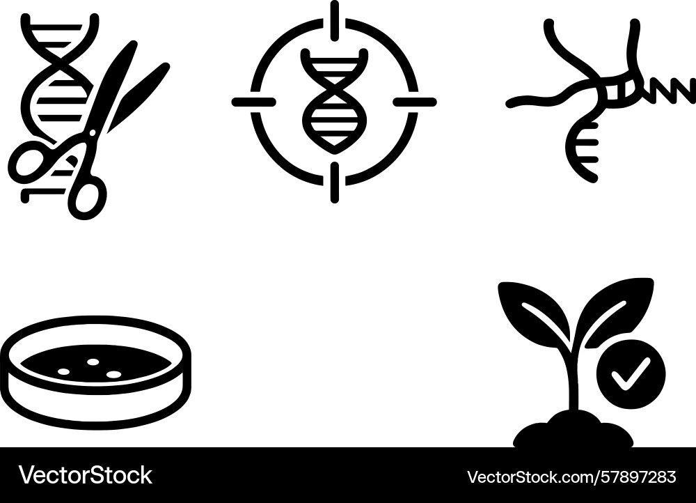 Exploring genetic engineering techniques Exploring genetic engineering techniques Vector Image