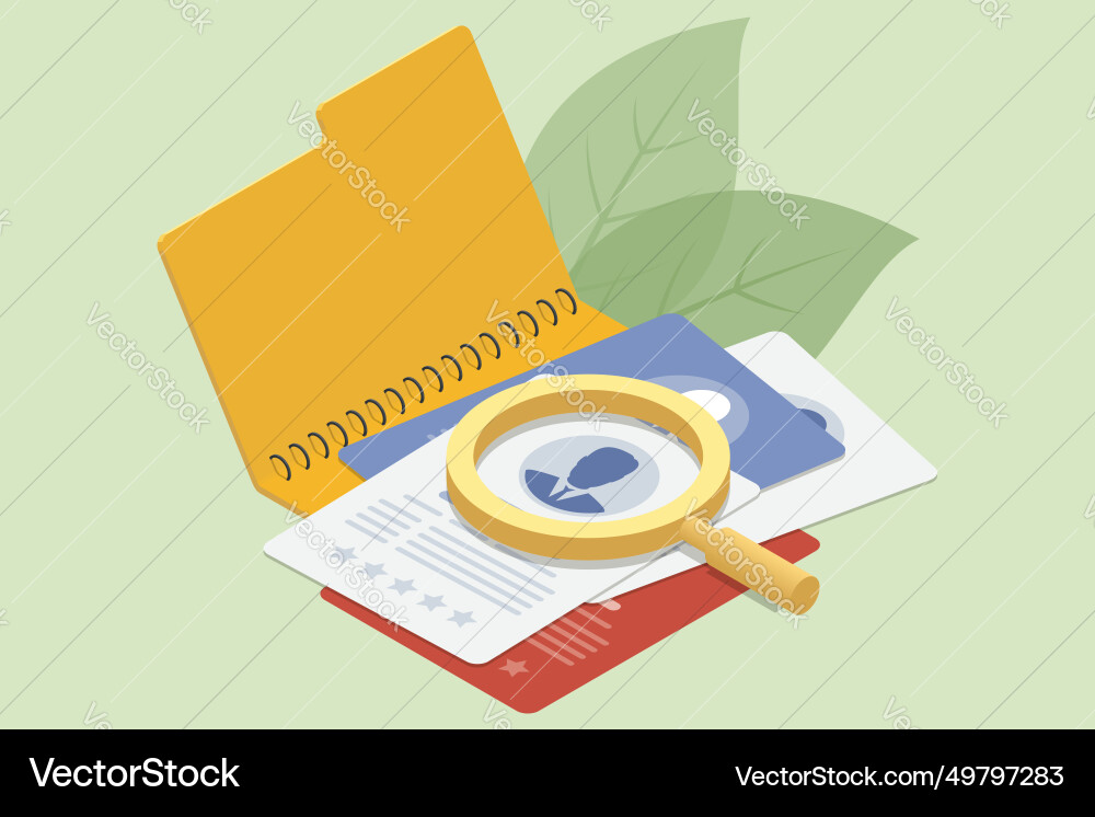 Isometric online documentation database Isometric online documentation database vector image