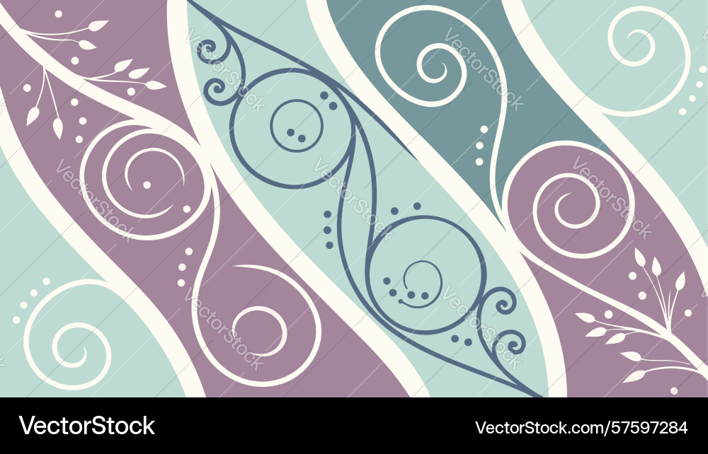 Abstract dynamic wavy pattern with flowing vector image