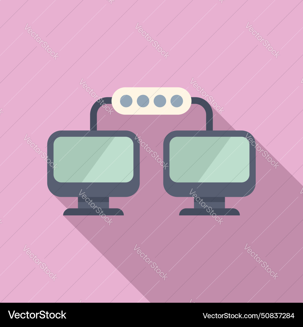 Change network password icon flat dual Change network password icon flat dual vector image