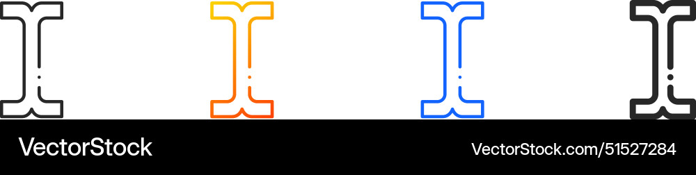 Cursor iconthin linear gradient blue stroke Cursor iconthin linear gradient blue stroke Vector Image