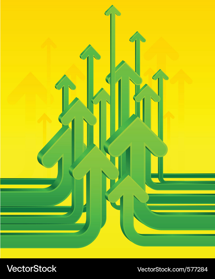 High tech arrow background Vector Image