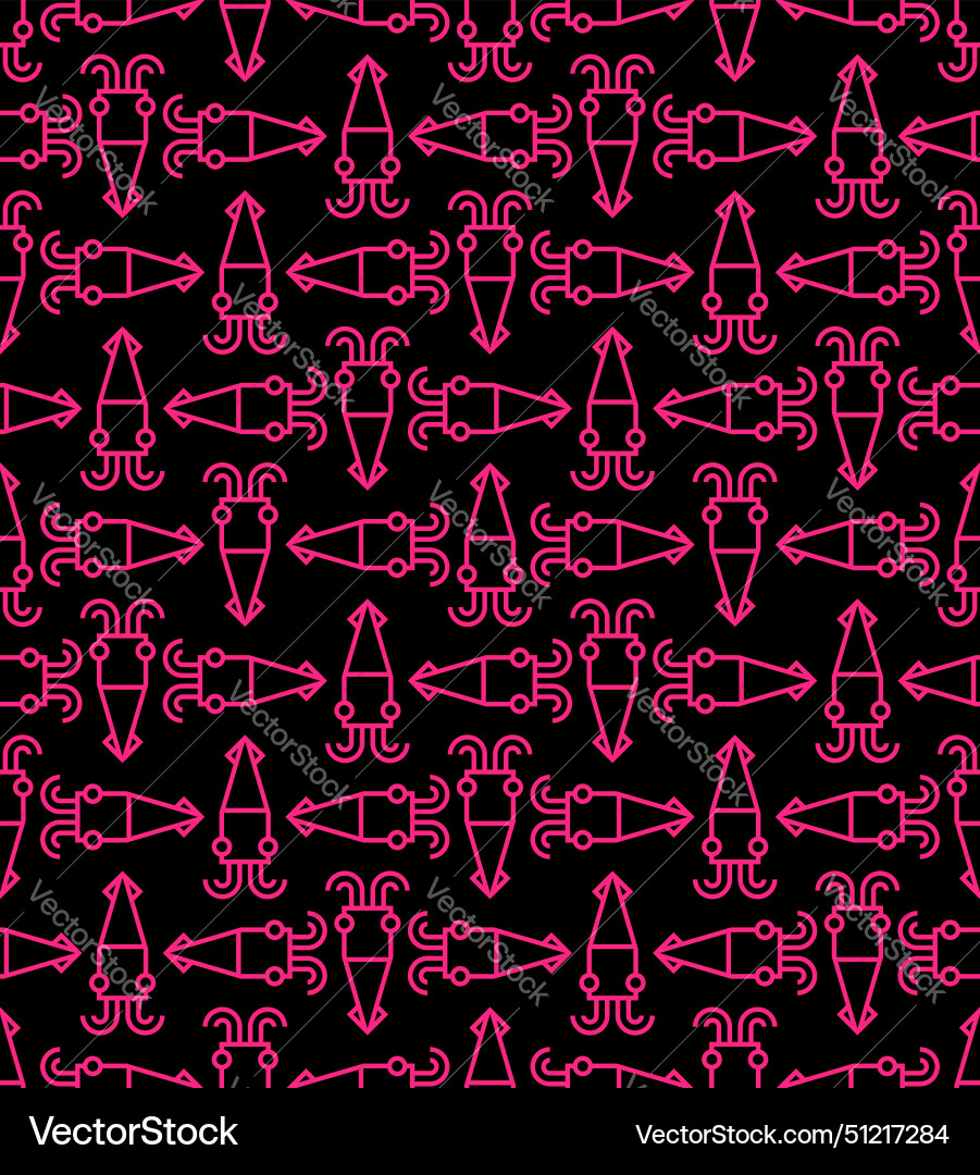 Squid pattern seamless background squids texture Squid pattern seamless background squids texture Vector Image
