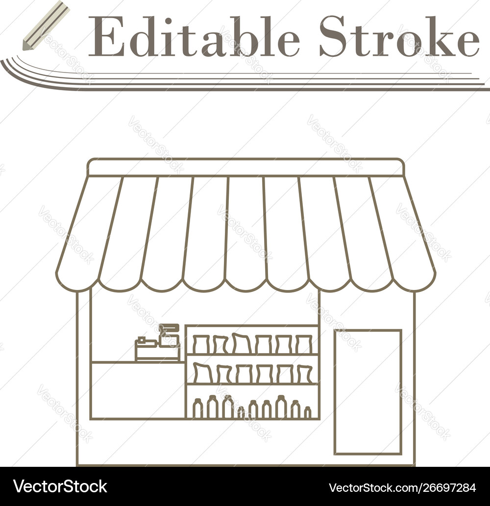 Tent shop icon Tent shop icon vector image