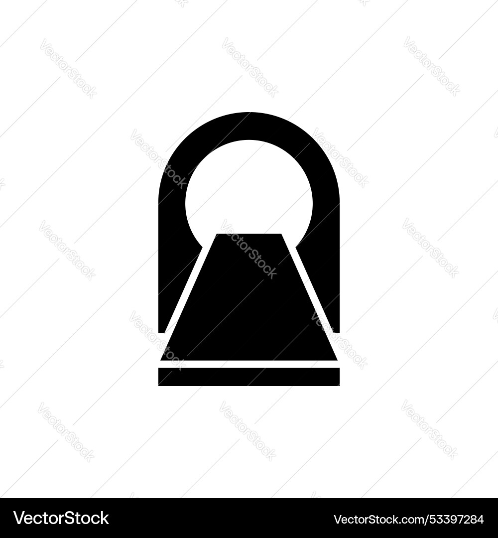 Tomography line icon isolated on white background Tomography line icon isolated on white background Vector Image