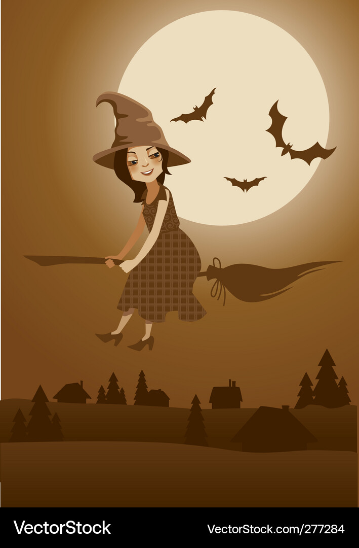 Witch Vector Image