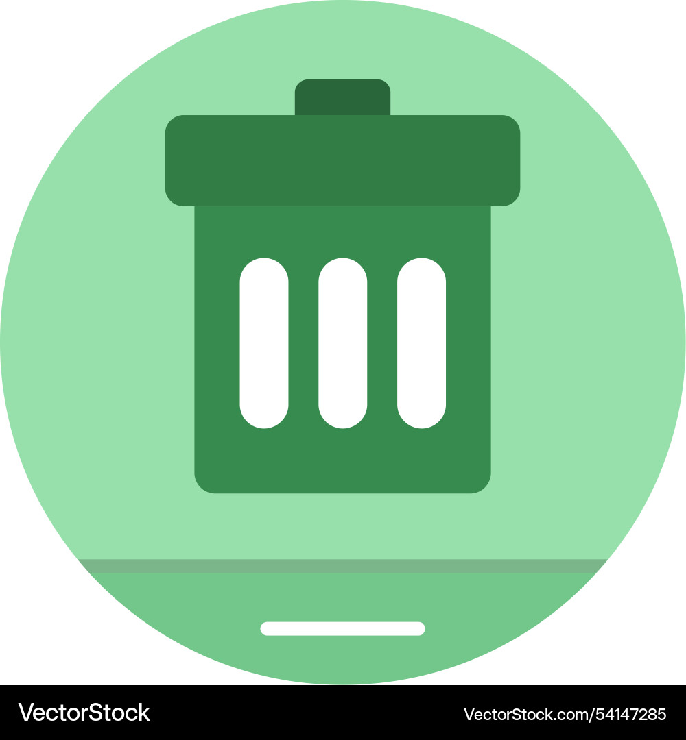 Garbage flat icon design Vector Image