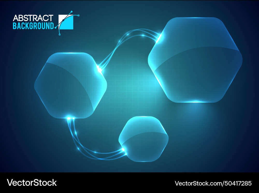 Modern virtual interface background Vector Image