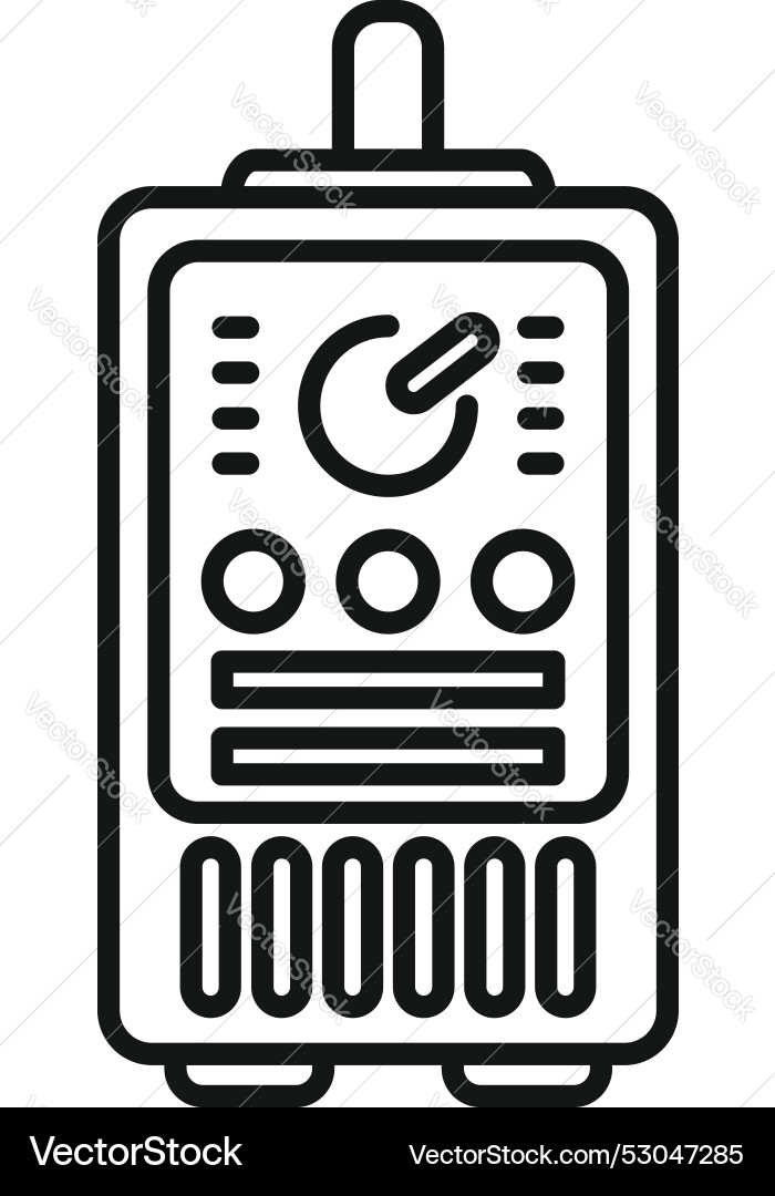 Radio transmitter device sending signals icon Radio transmitter device sending signals icon vector image
