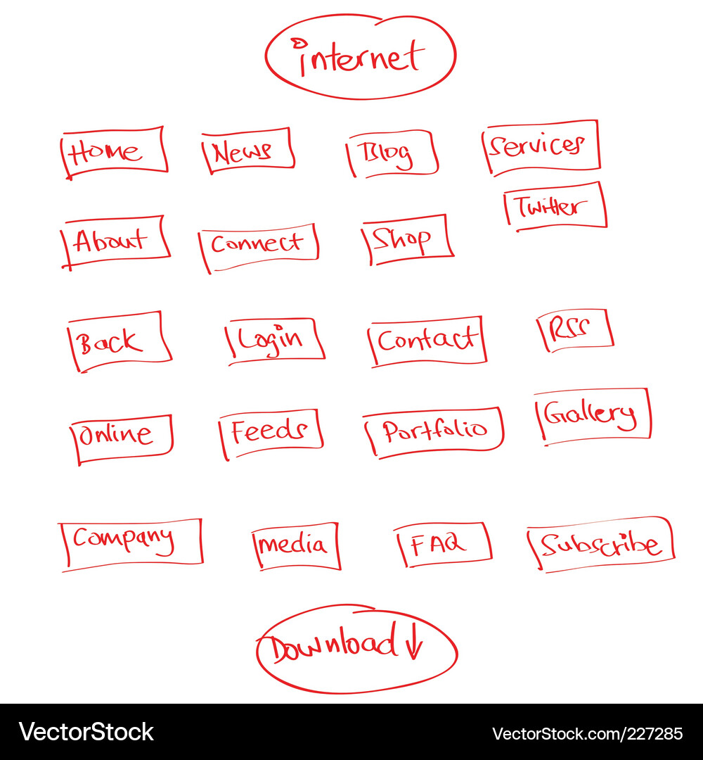 Web icons Vector Image