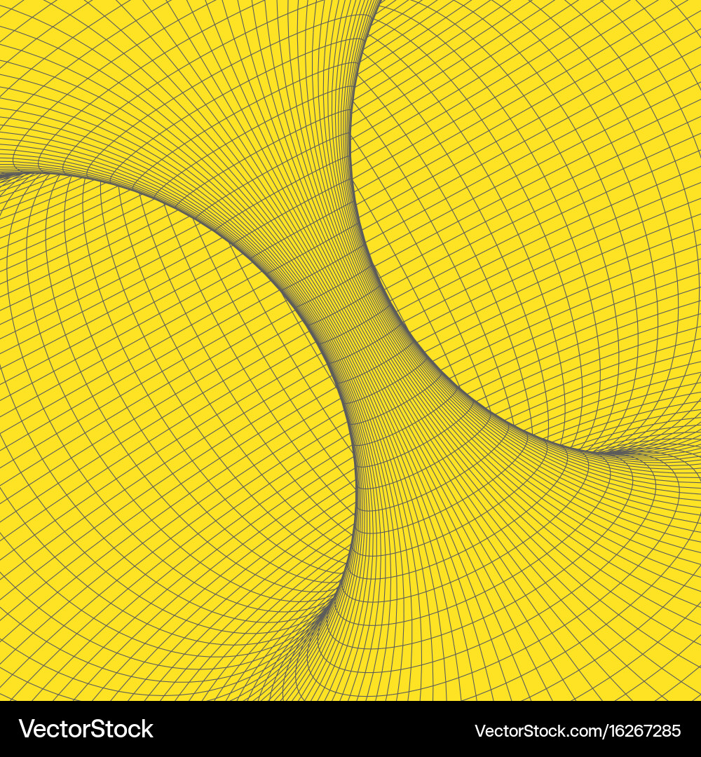 Wireframe Torus Mesh vector image