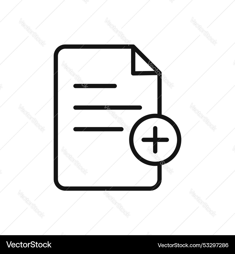 Add document icon set new file or page symbol vector image