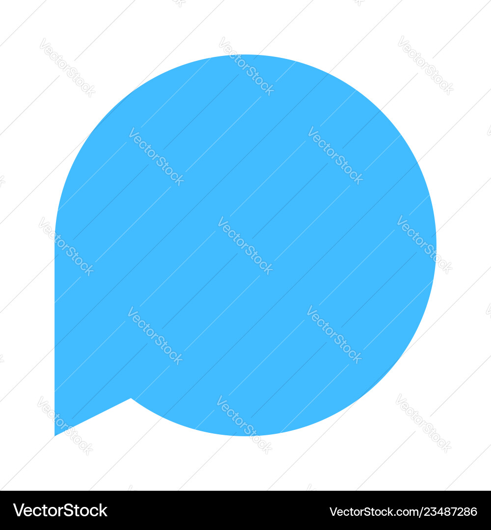 Circle blank speech bubble sign or empty map pin Circle blank speech bubble sign or empty map pin vector image